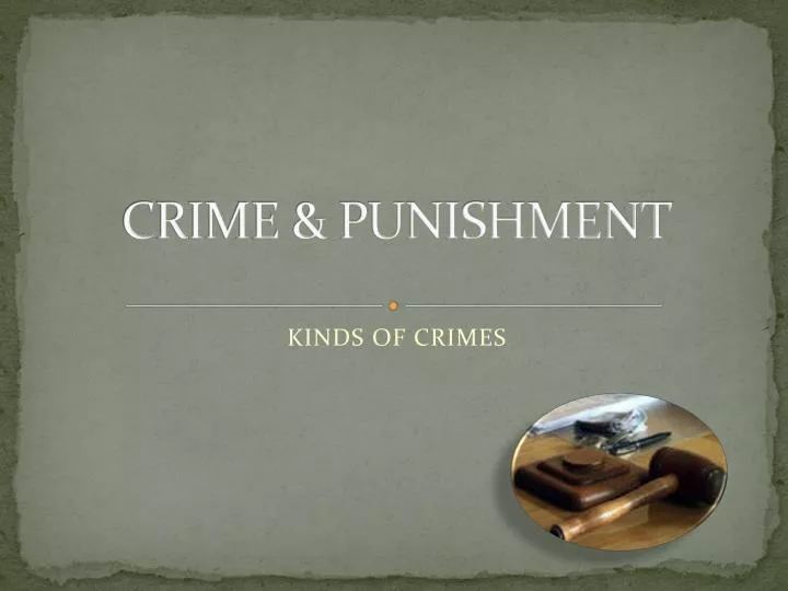 crime punishment