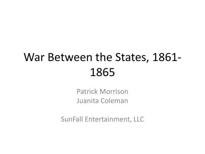 war between the states 1861 1865