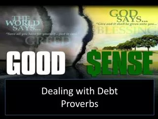 Dealing with Debt Proverbs