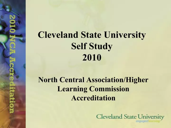 cleveland state university self study 2010