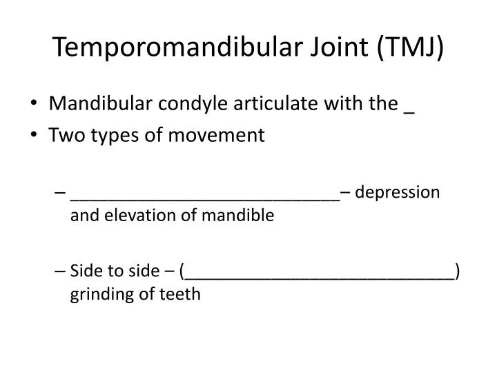 temporomandibular joint tmj