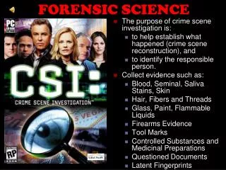 FORENSIC SCIENCE