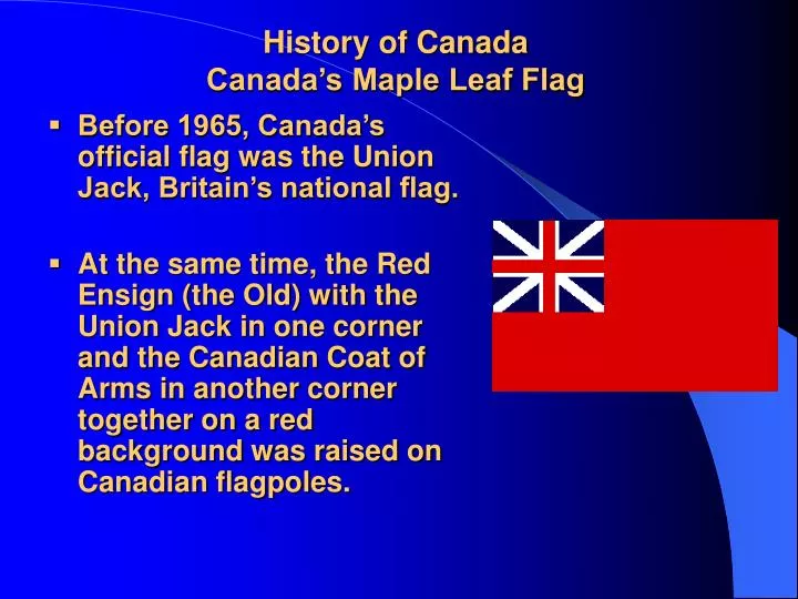 history of canada canada s maple leaf flag