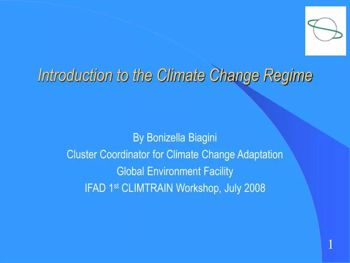 introduction to the climate change regime