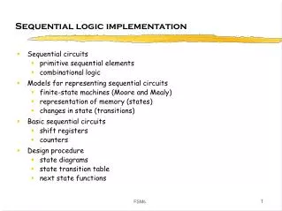 Sequential logic implementation