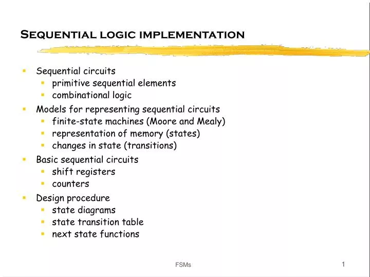 sequential logic implementation