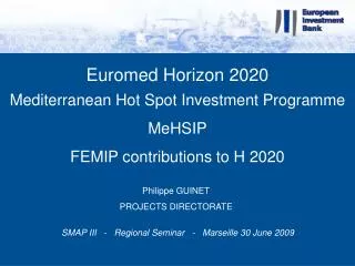 Euromed Horizon 2020