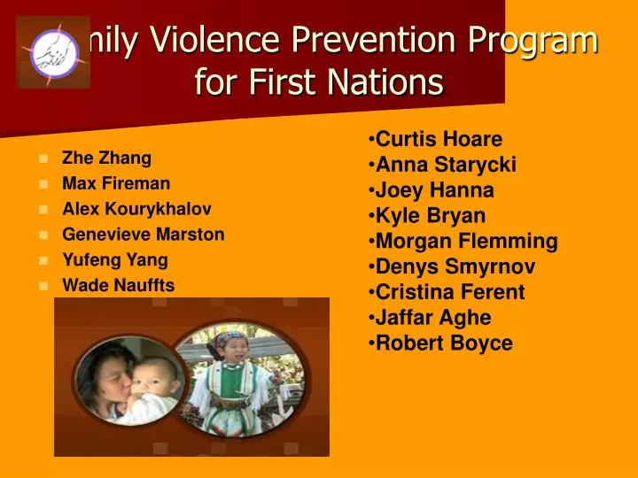 family violence prevention program for first nations