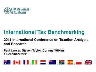 International Tax Benchmarking