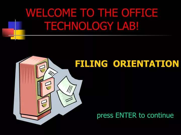 welcome to the office technology lab