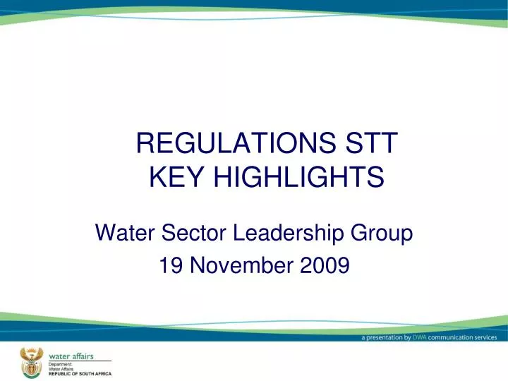 regulations stt key highlights