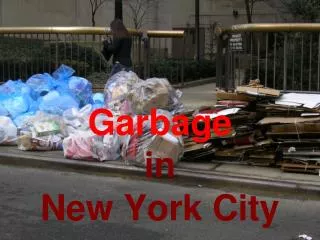 Garbage in New York City