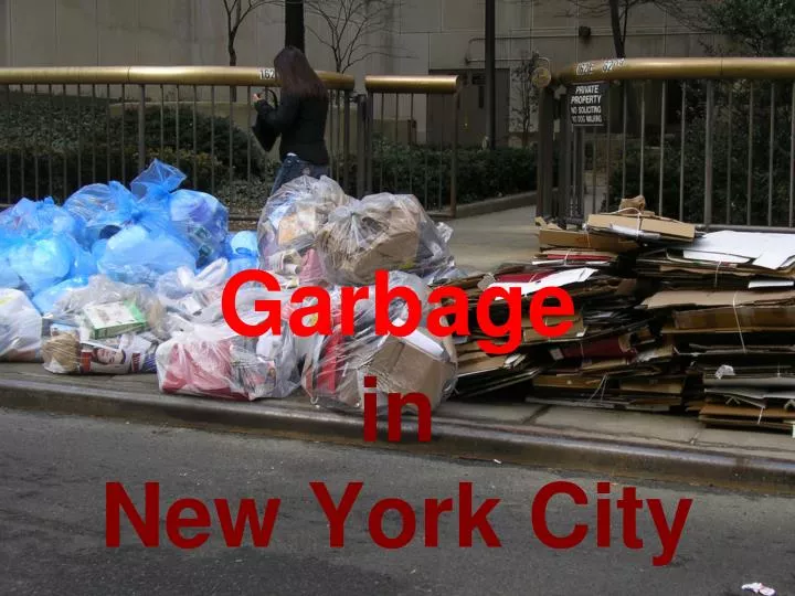 garbage in new york city