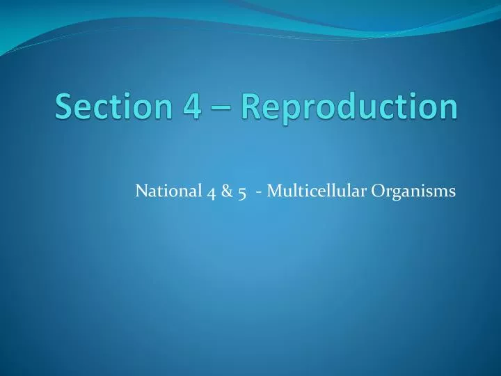 section 4 reproduction