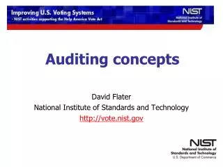 Auditing concepts
