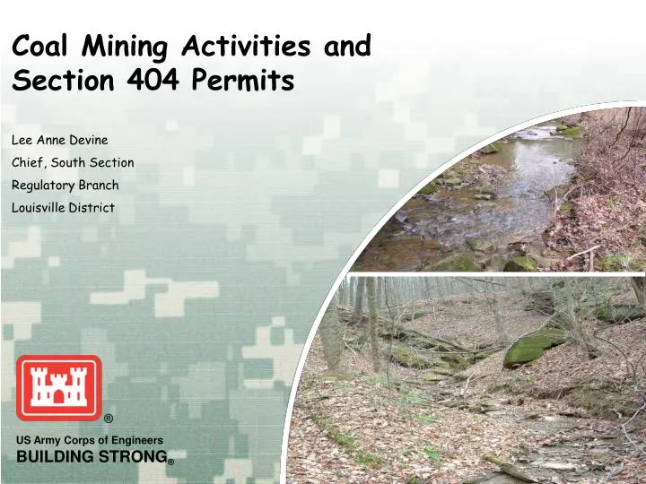 coal mining activities and section 404 permits