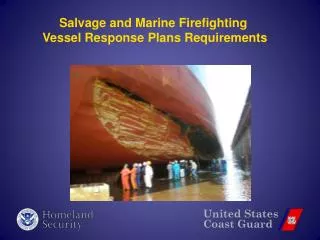 Salvage and Marine Firefighting Vessel Response Plans Requirements