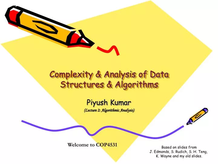 complexity analysis of data structures algorithms