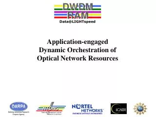 Application-engaged Dynamic Orchestration of Optical Network Resources