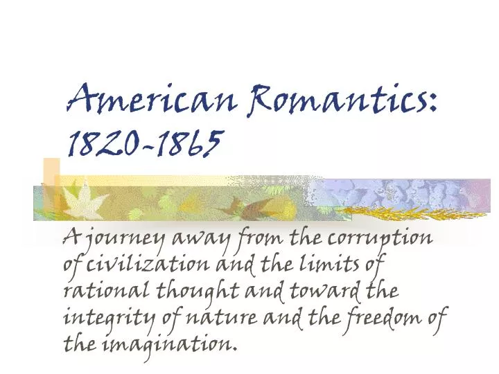 american romantics 1820 1865