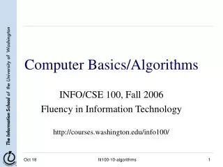 Computer Basics/Algorithms