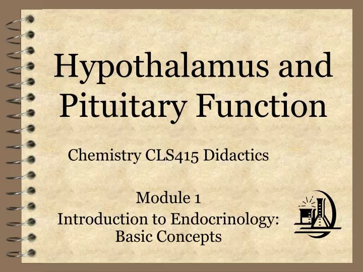 hypothalamus and pituitary function