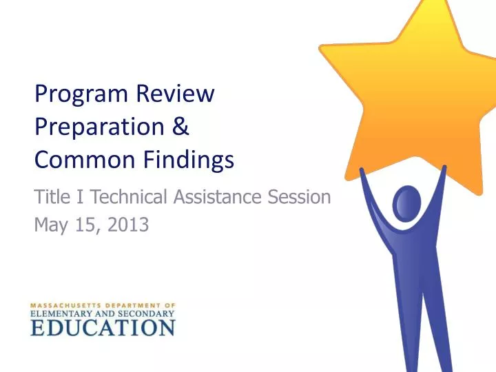 program review preparation common findings