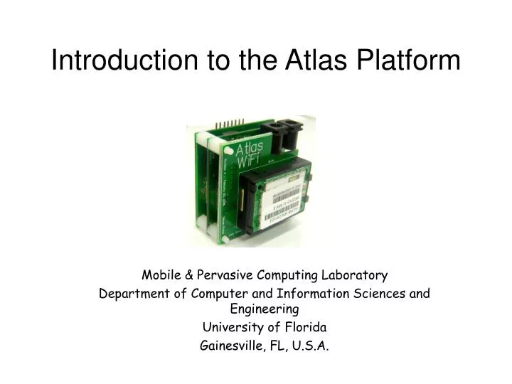 introduction to the atlas platform