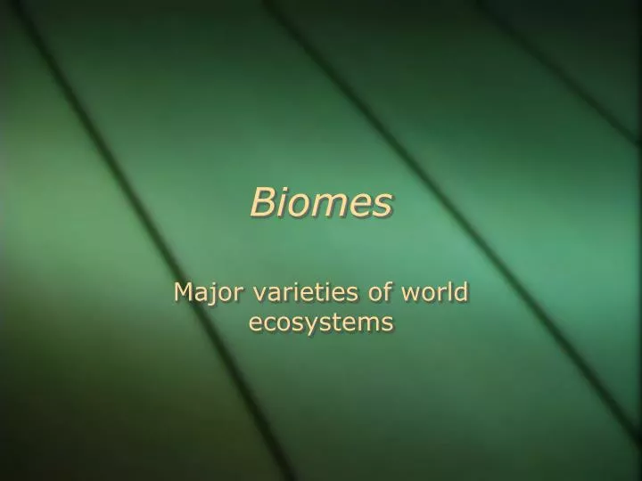 biomes