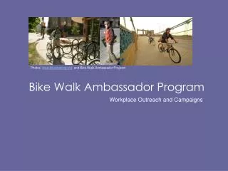 Bike Walk Ambassador Program