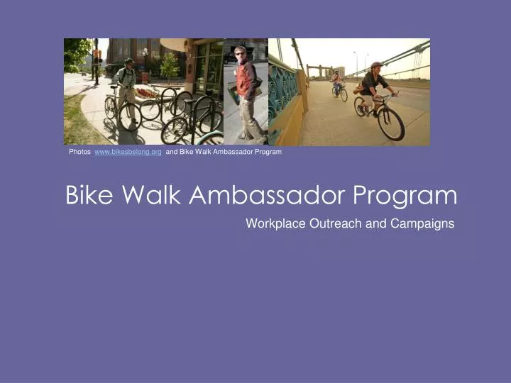 bike walk ambassador program