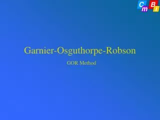 Garnier-Osguthorpe-Robson