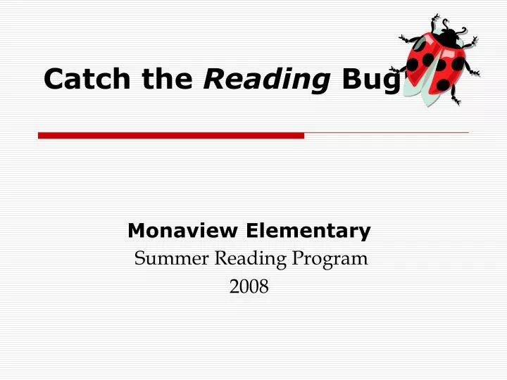 catch the reading bug