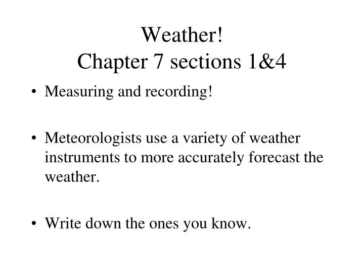 weather chapter 7 sections 1 4