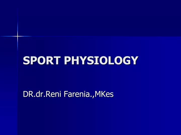 sport physiology