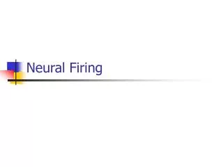 Neural Firing