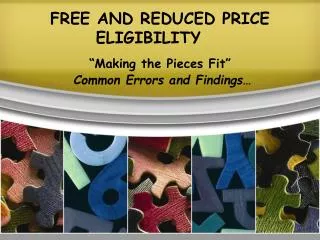 FREE AND REDUCED PRICE ELIGIBILITY