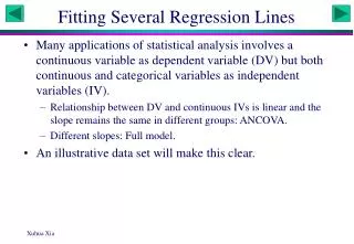 Fitting Several Regression Lines