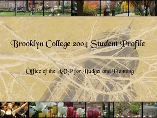 Brooklyn College 2004 Student Profile