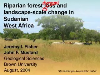 Riparian forest loss and landscape-scale change in Sudanian West Africa