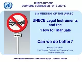 UNITED NATIONS ECONOMIC COMMISSION FOR EUROPE