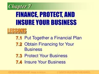 FINANCE, PROTECT, AND INSURE YOUR BUSINESS