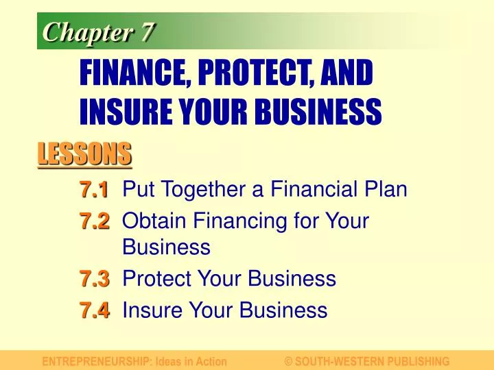 finance protect and insure your business