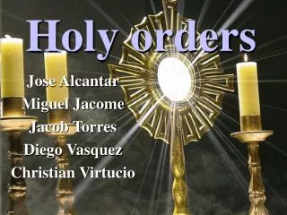 Holy orders