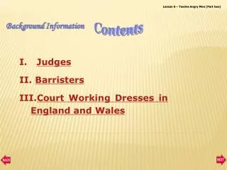 Judges Barristers Court Working Dresses in England and Wales