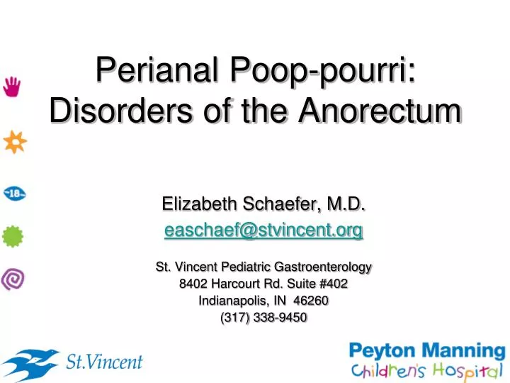 perianal poop pourri disorders of the anorectum