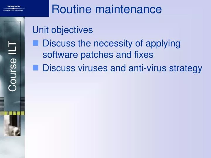 routine maintenance