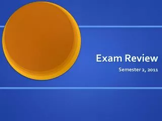 exam review