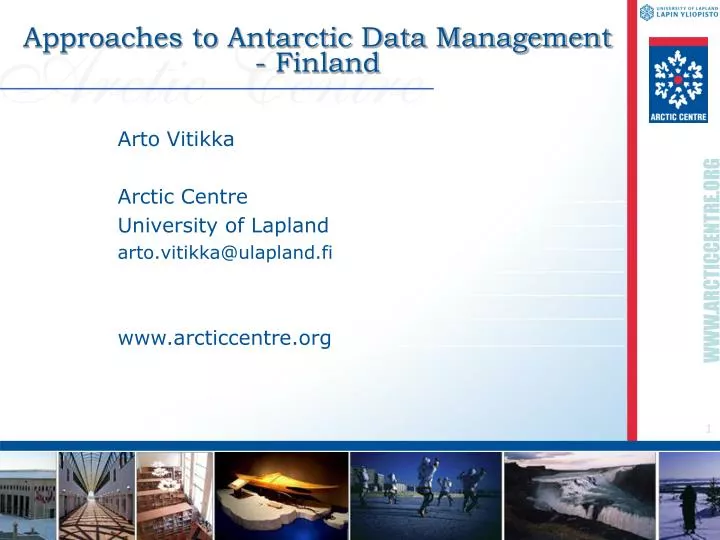 approaches to antarctic data management finland