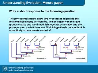 Understanding Evolution: Minute paper